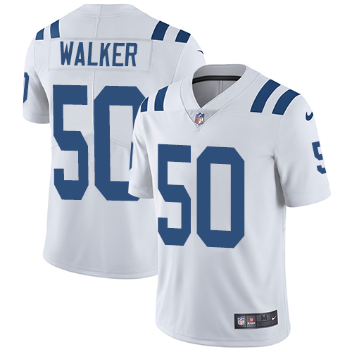 Indianapolis Colts #50 Limited Anthony Walker White Nike NFL Road Men Vapor Untouchable jerseys